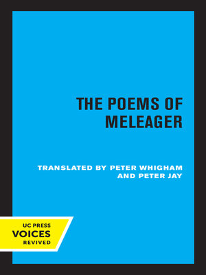 cover image of The Poems of Meleager